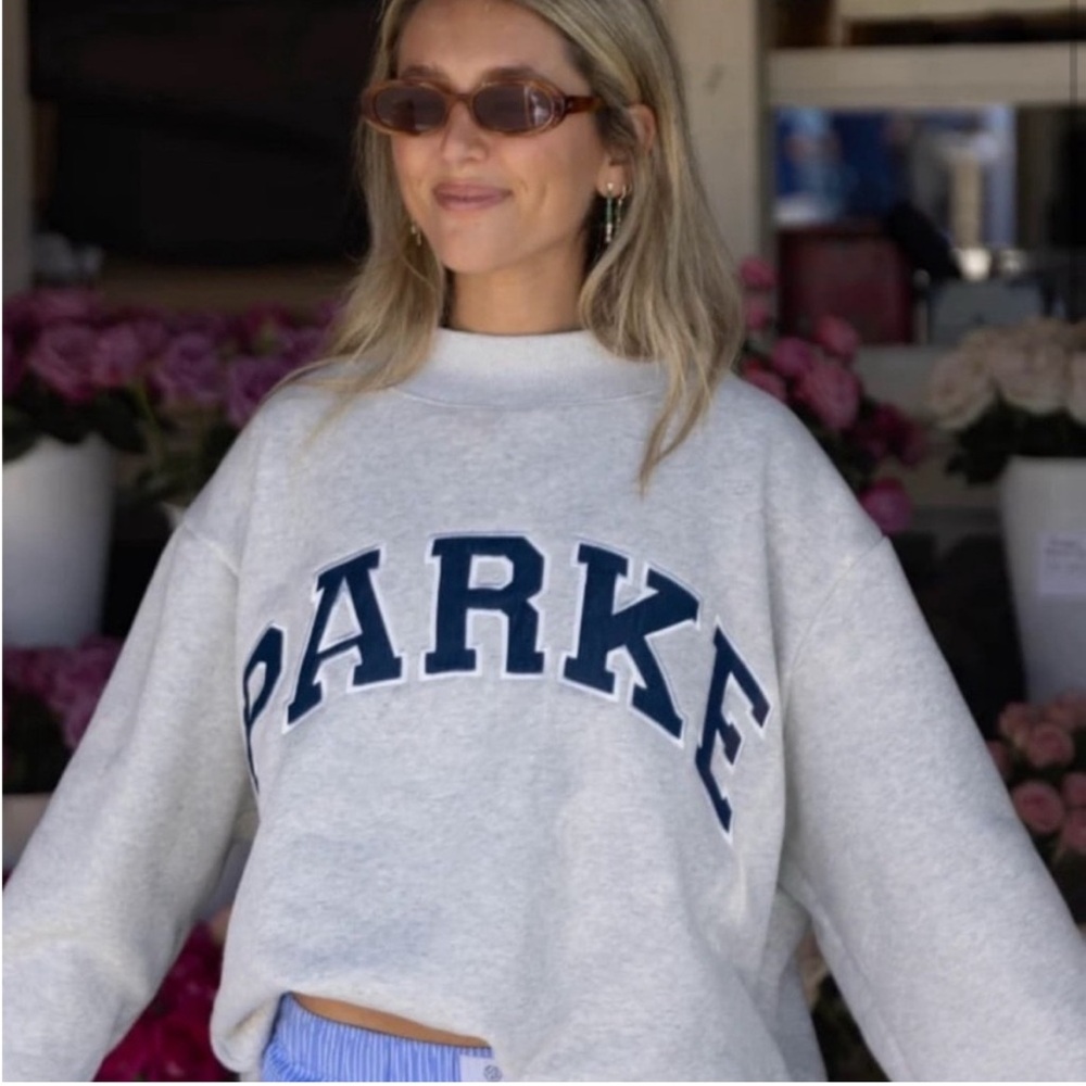 Parke Varsity Mockneck Classic Grey + Navy Size XXL Brand New Never Worn